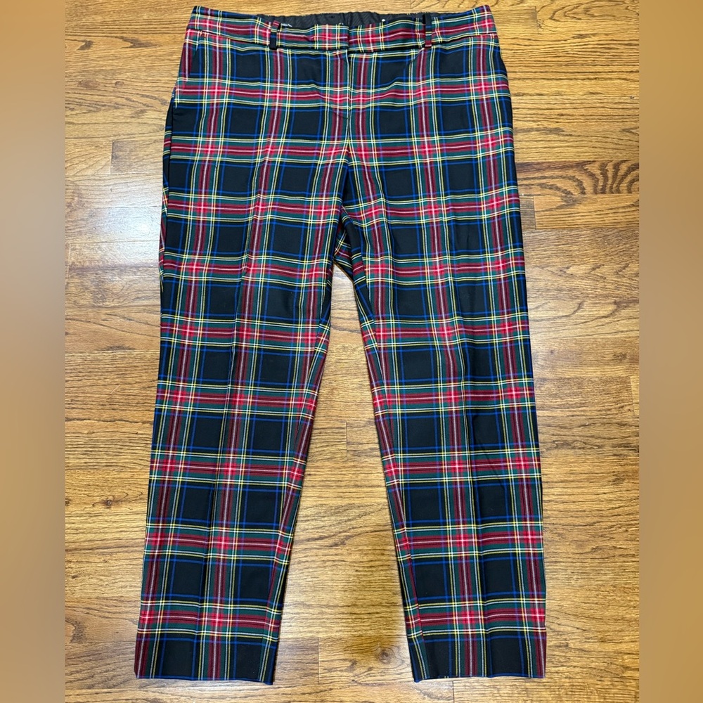 Talbots Winter Hampshire Ankle Pant Plaid  SZ 16W EUC